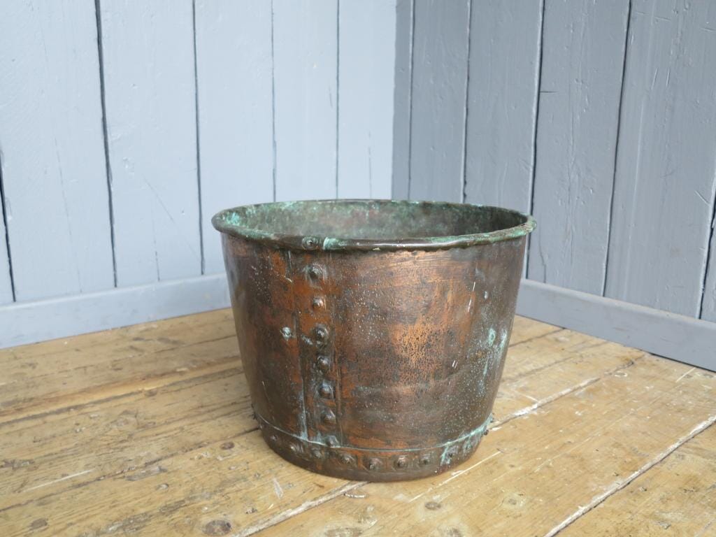 Copper Indoor or Outdoor Garden Planter / Log Store - 7639