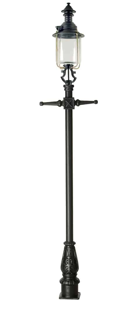 Primary Image - Belgravia Black Lantern and Cast Iron Lamp Post
