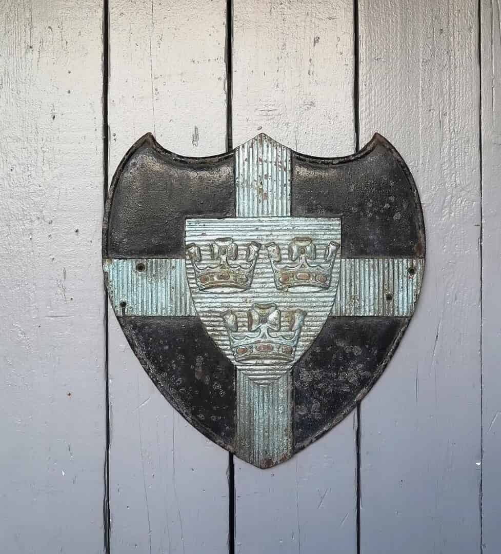 Primary Image - Original Antique Cast Iron Shield Coat Of Arms