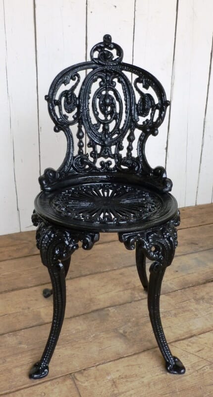 Vintage Cast Iron Garden Chair - 1237