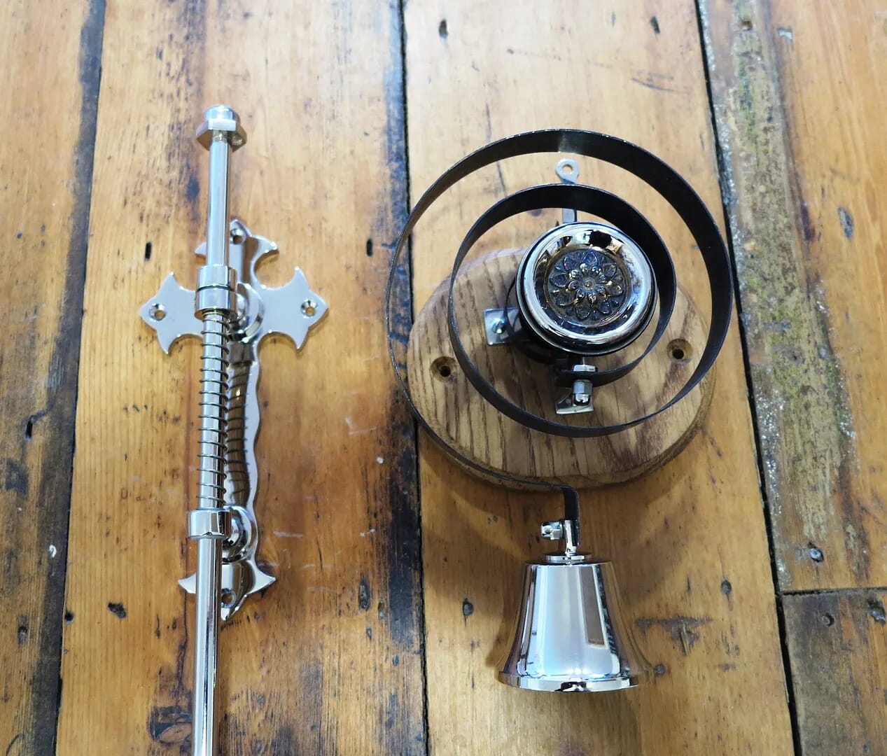 Nickel Winchester Butlers Bell Pull with Flower - BpexanBPinanf