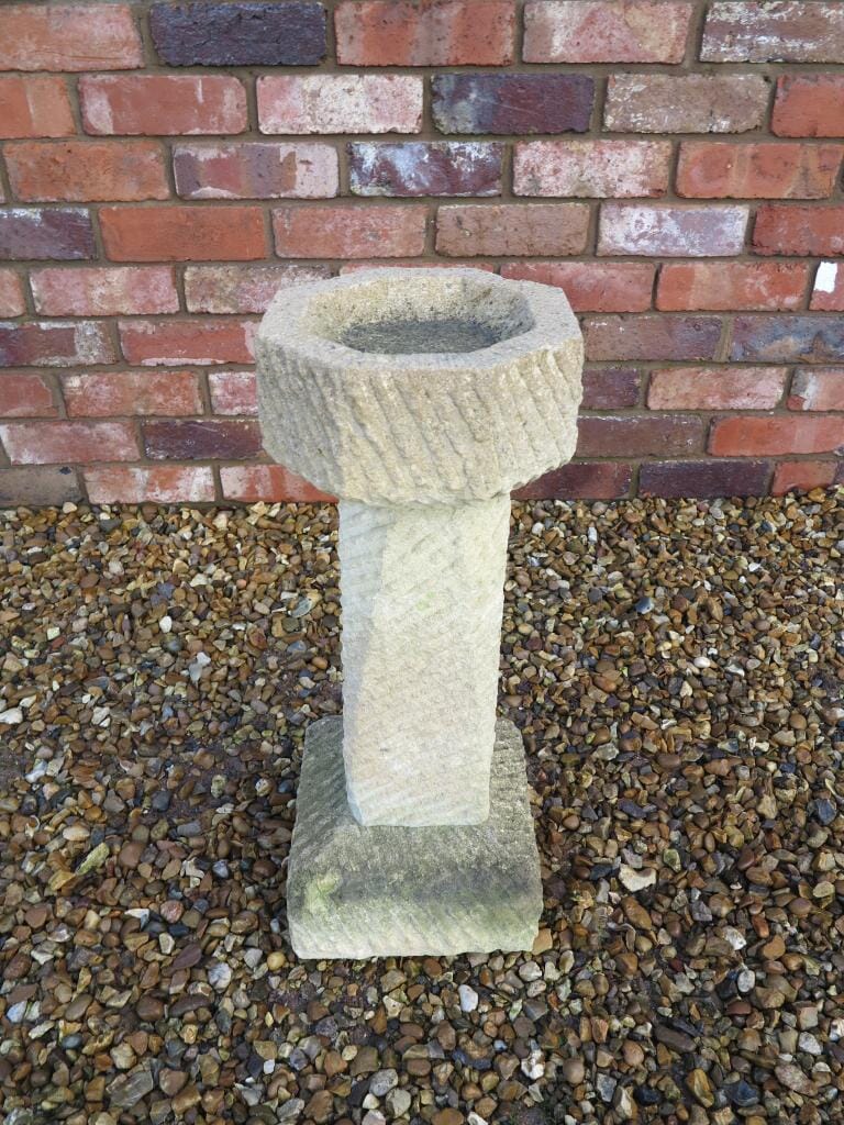 Hand Carved Cotswold Stone Bird Bath - 5170