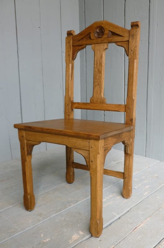 Worcester Cathedral Gothic Oak Chair - T0002
