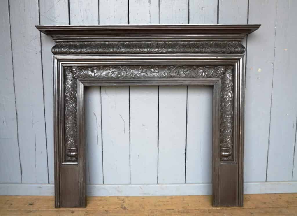 Primary Image - Hand Polished Cast Iron Coalbrookdale Victorian Fire Surround