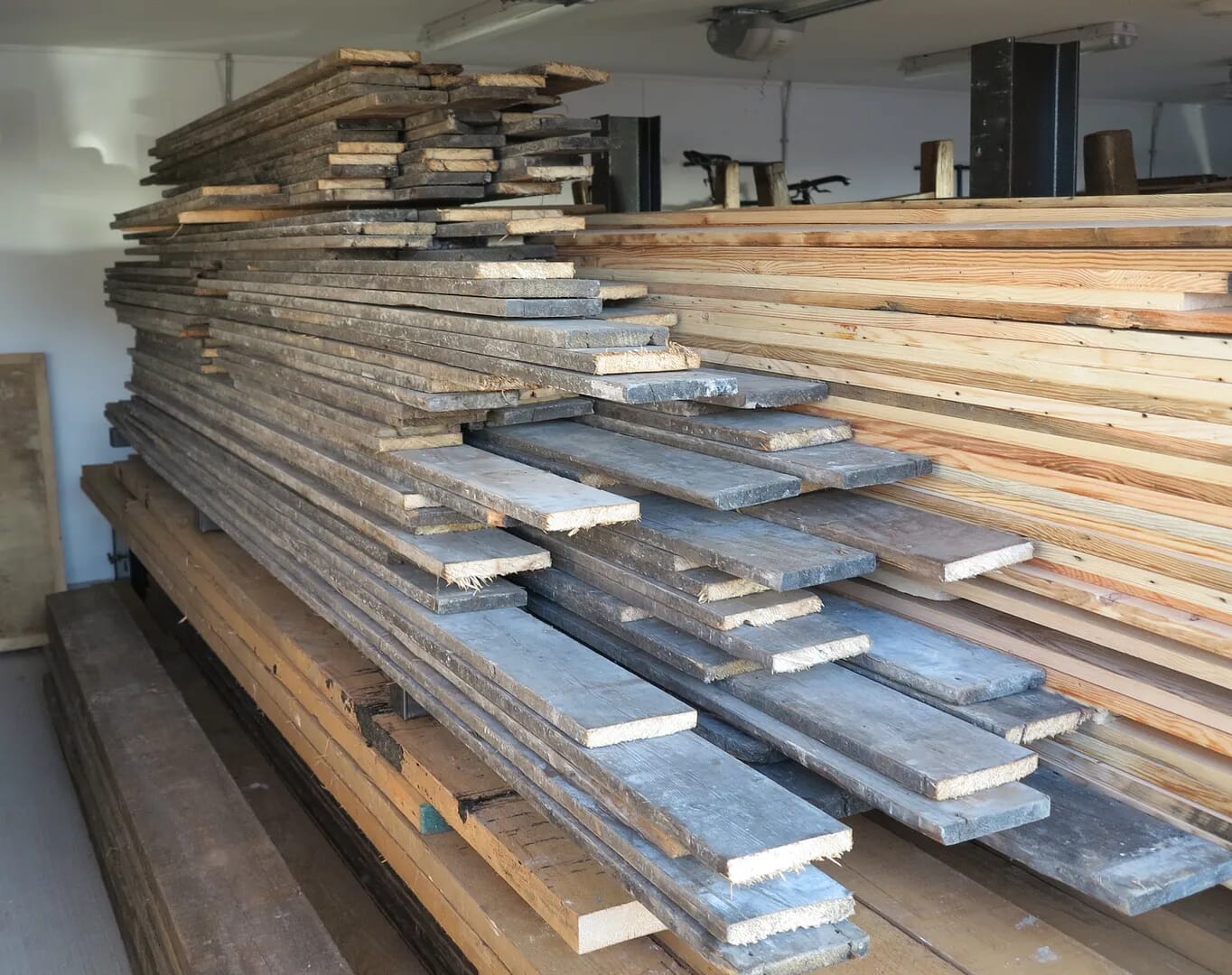 Antique Reclaimed Pine Sq Edged Floorboards - 7666