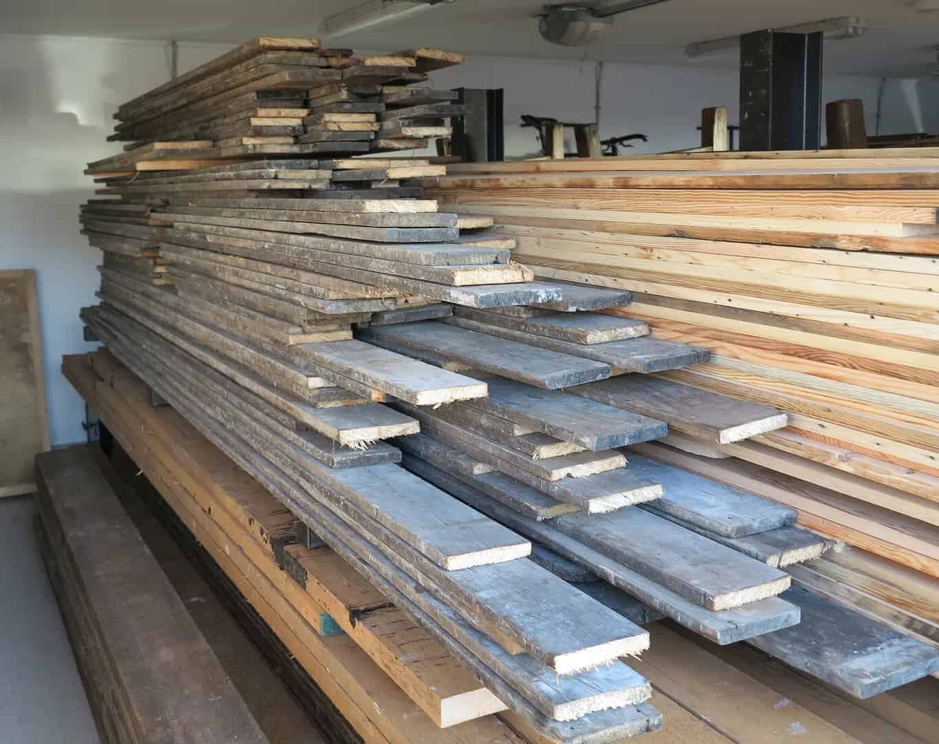 the boards all stacked