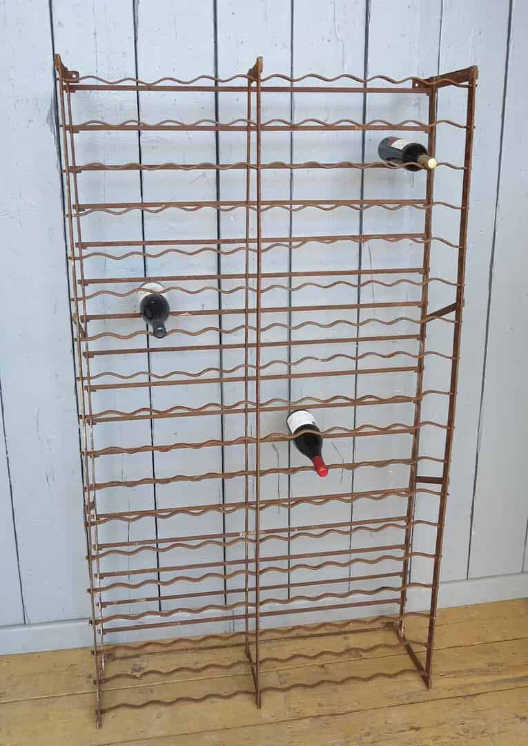 Primary Image - Wall Mounted Antique Iron Wine Rack