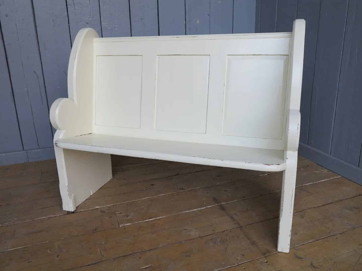 Primary Image - Antique Hand Painted Distressed Church Pew