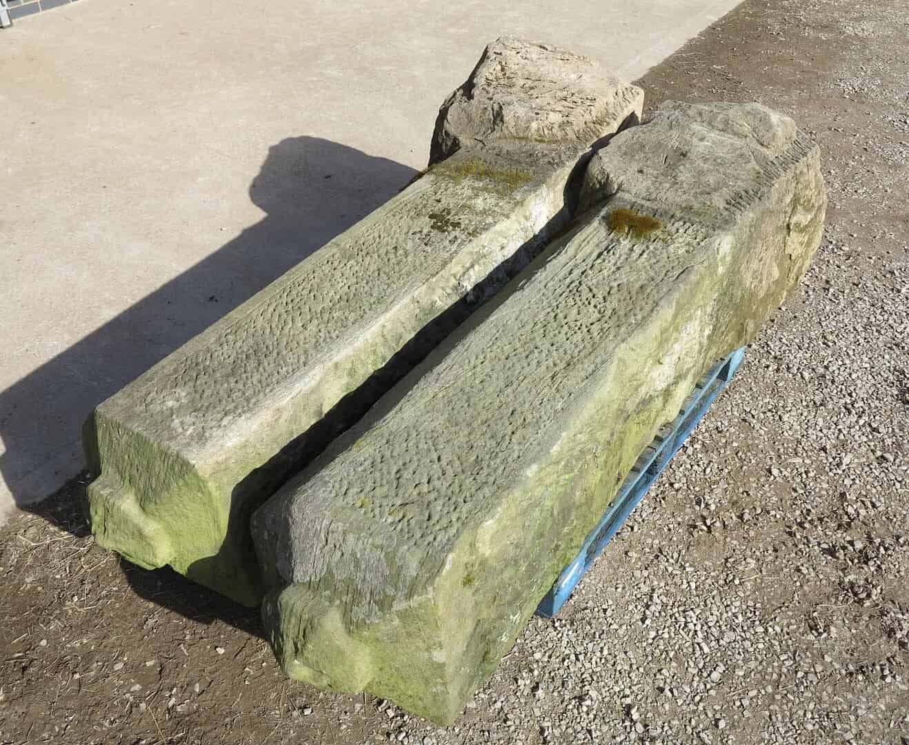 Primary Image - Pair of Antique Stone Gate Posts