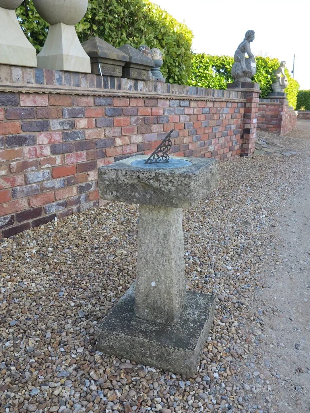 Vintage Garden Stone Sundial - 7730