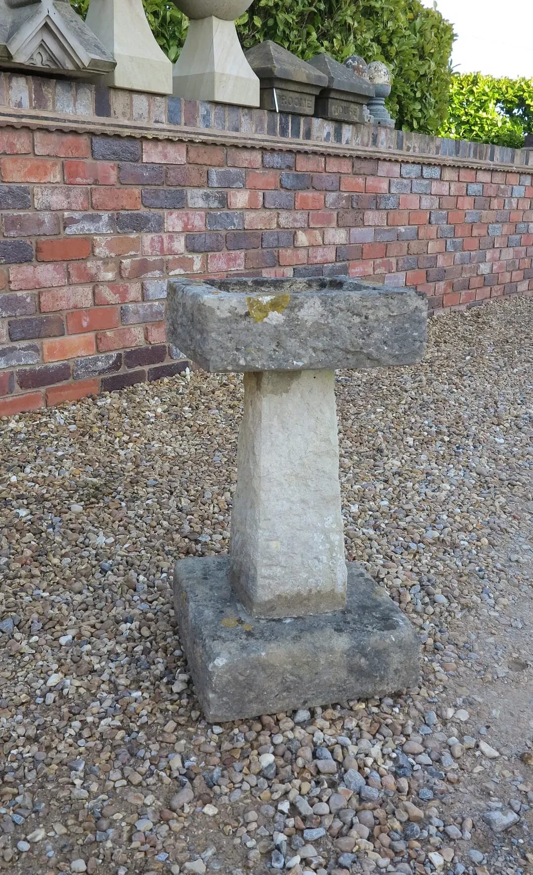 Garden Vintage Stone Birdbath - 7731