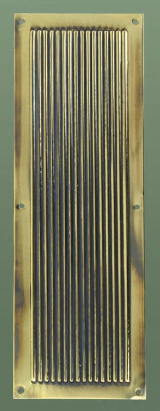 Antique Brass Reeded Chester Door Finger Plates are sold at UKAA