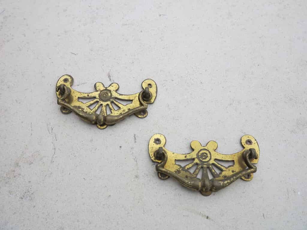 Pair of Brass Drawer & Cupboard Handles