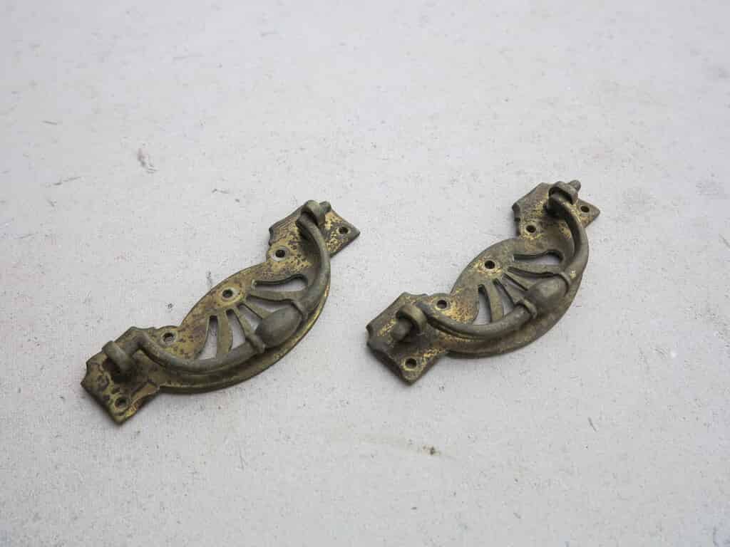 Pair of Brass Drawer & Cupboard Handles