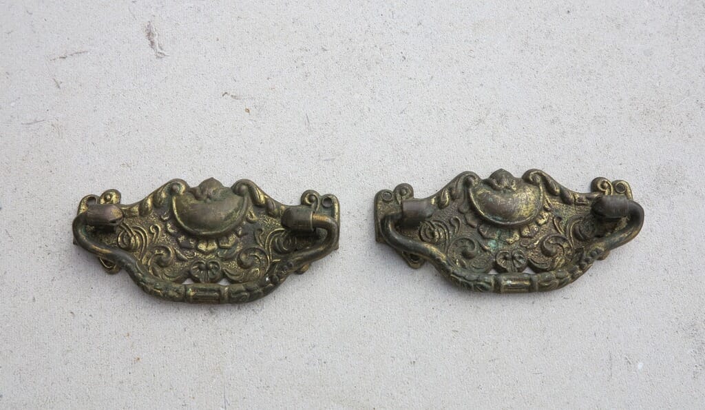 Pair of Brass Drawer Handles - 7781