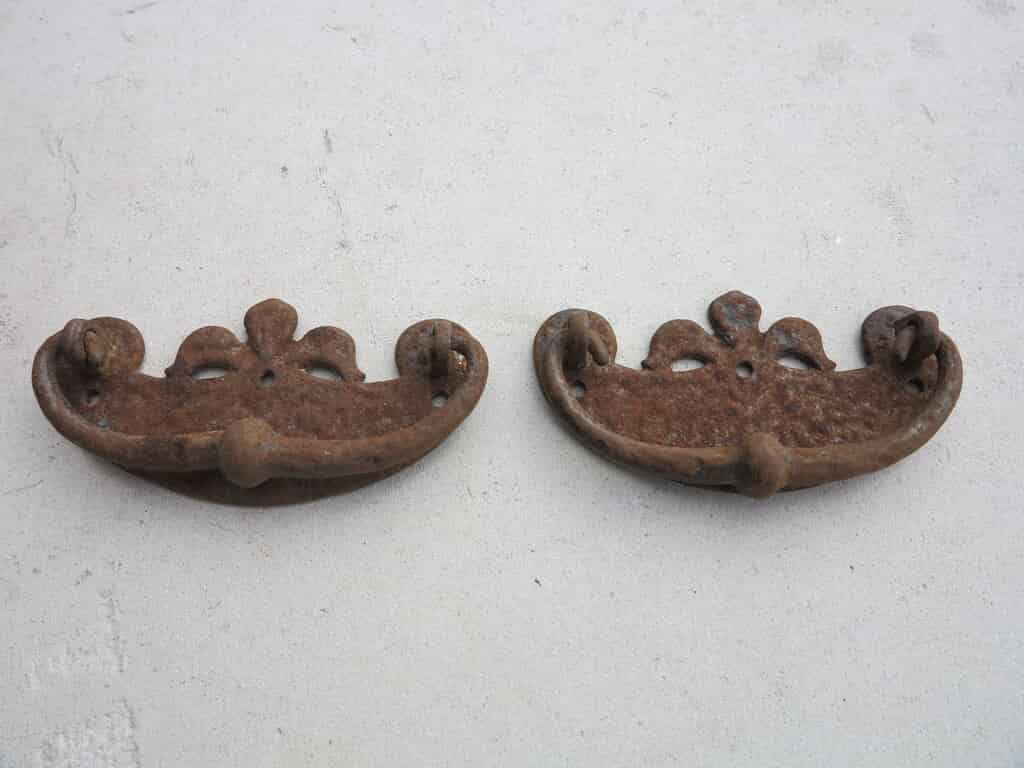 Pair of Iron Drawer & Cupboard Handles