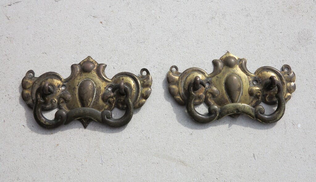 Circa 1900 Brass Cupboard Handles - 7783