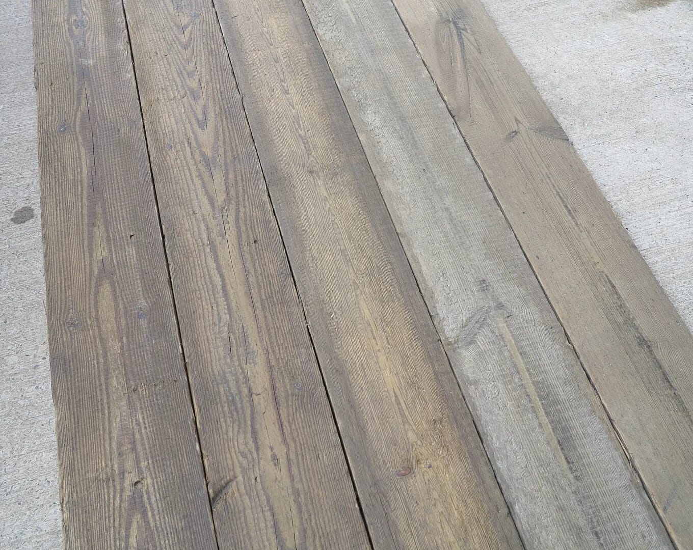 Pine Re Sawn Antique Floorboards - 7810