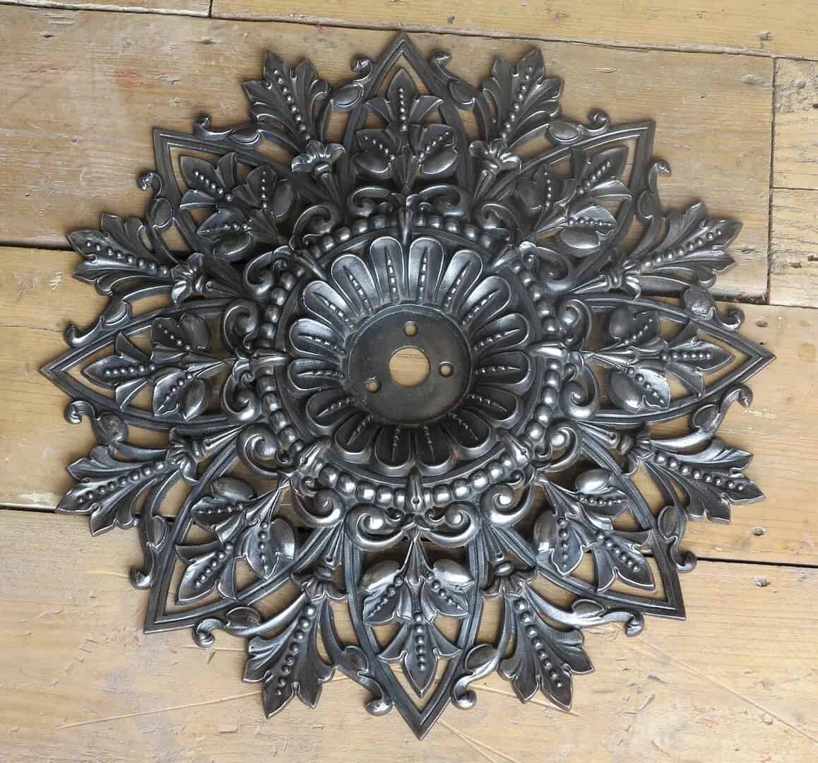Hand Polished Cast Iron Ceiling Rose