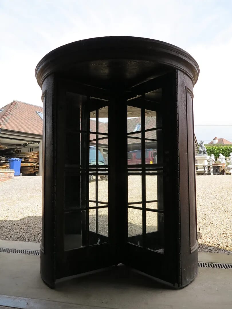 Rare Antique Oak Revolving Door - 7830