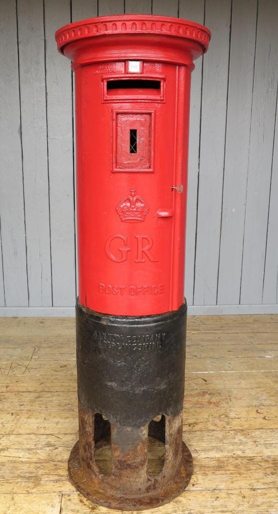 Original Cast Iron George Pillar Box - 7371