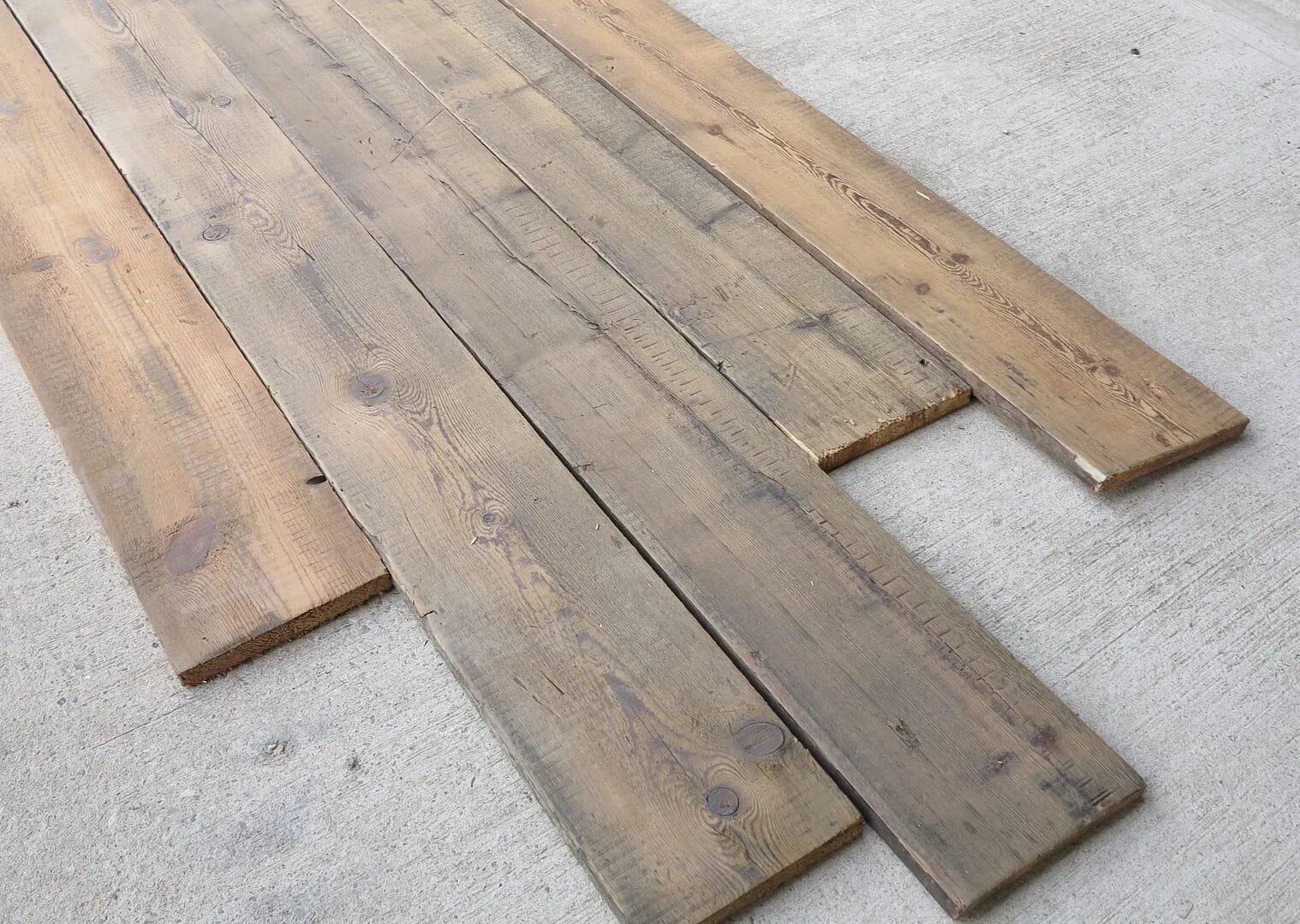 Antique Pine Floorboards - 7853