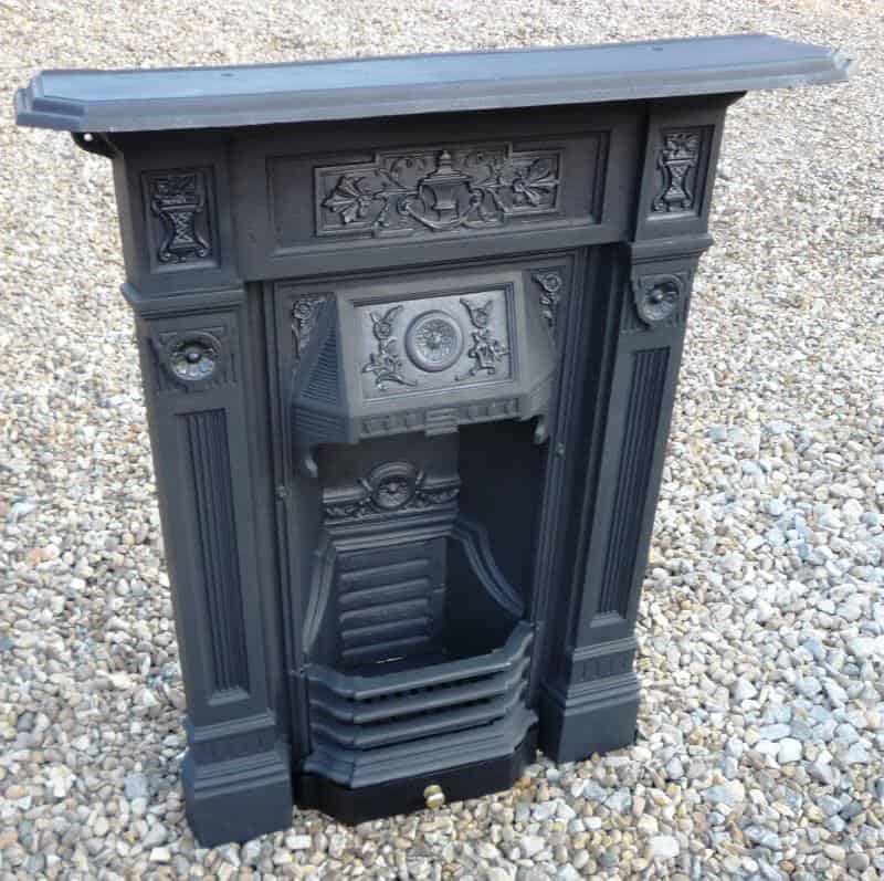 Reclaimed Antique Cast Iron Combination Fireplace