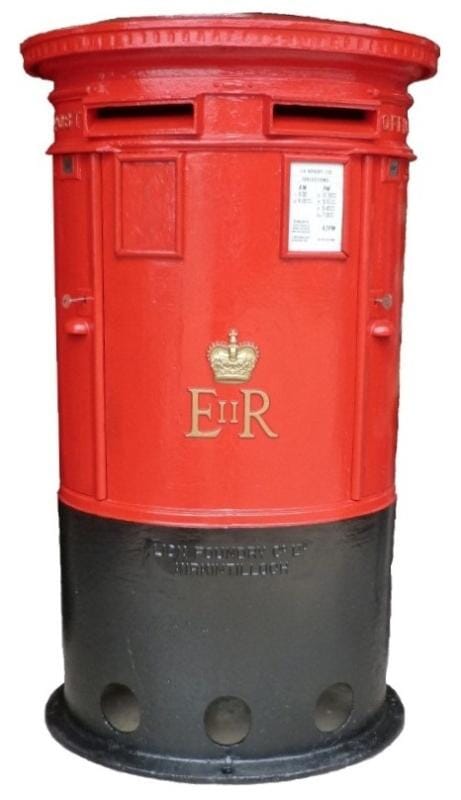 Royal Mail Antique Double Cast Iron Pillar Box  - 5861