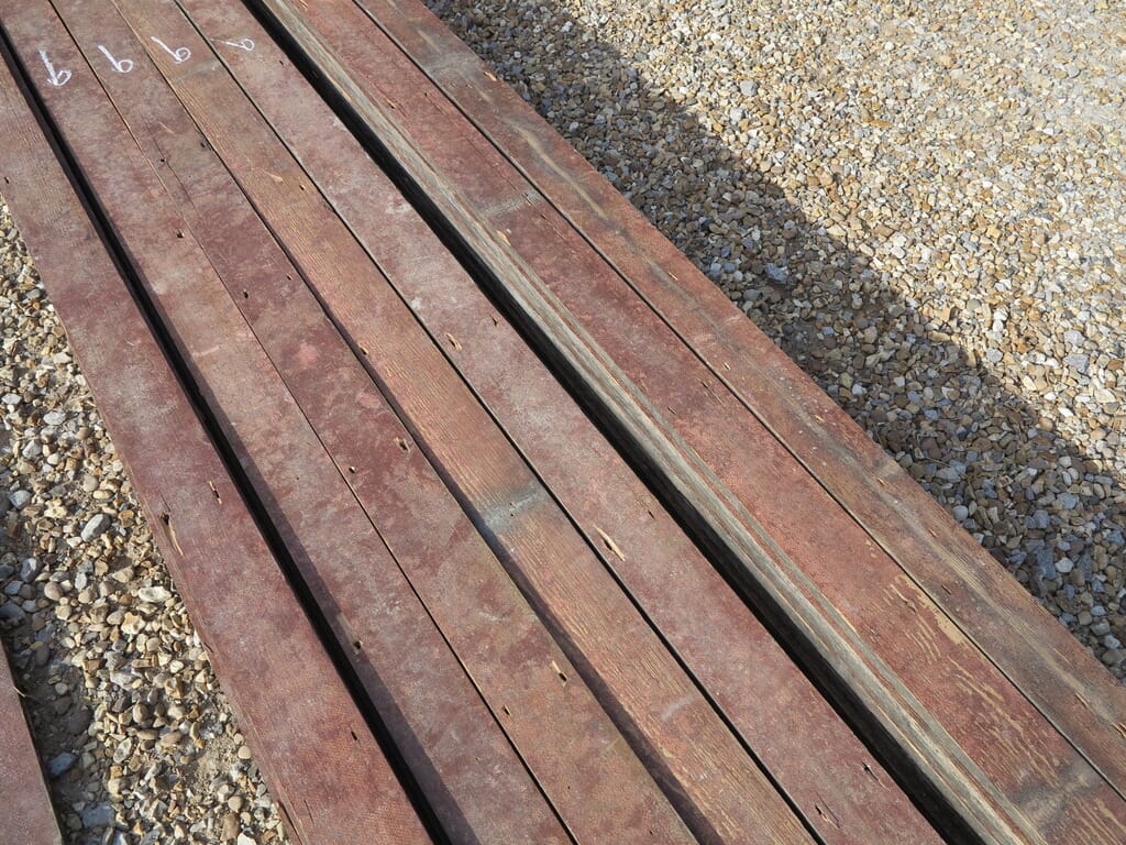 Antique Reclaimed Pitch Pine Square Edged Floorboards - 7857