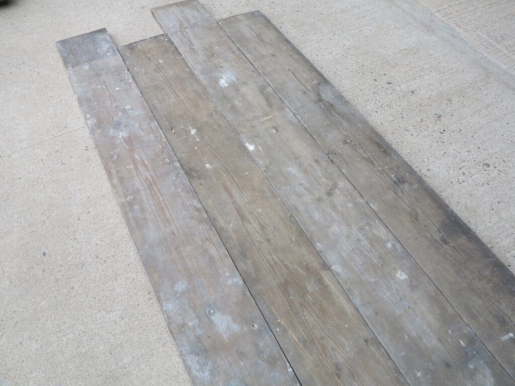 Reclaimed Pine Original Square Edged Floorboards - 7856