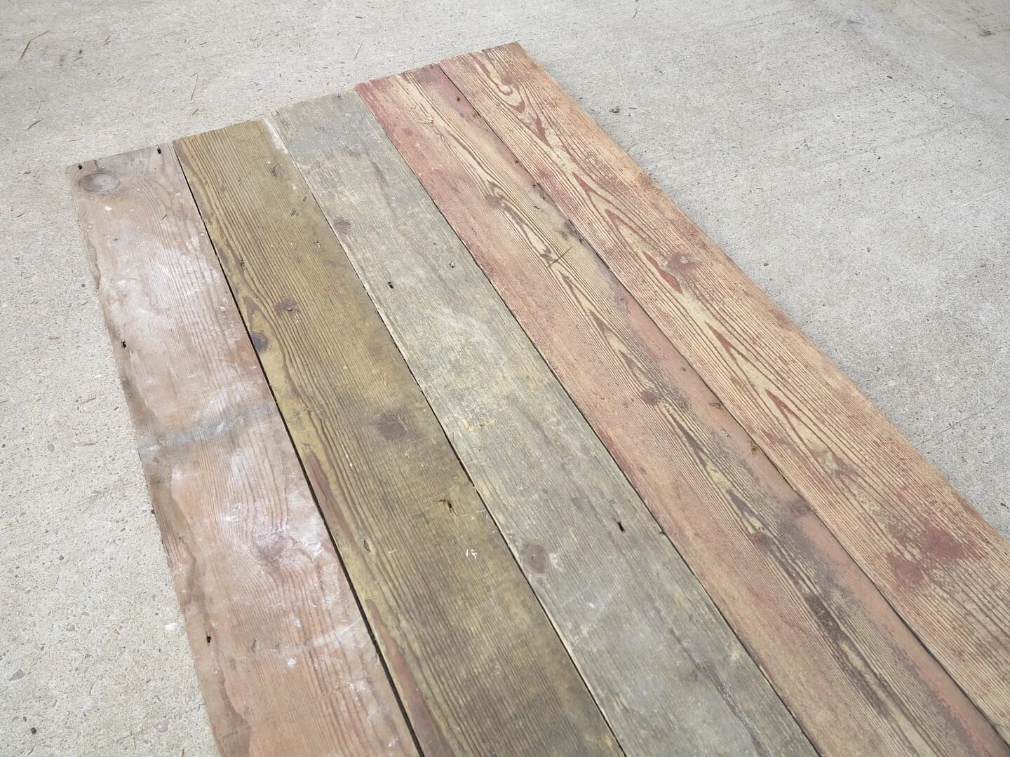 Old Pine Square Edged Reclaimed Floorboards - 7861