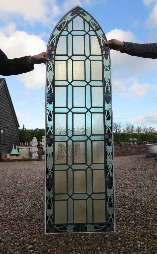 Primary Image - Antique Victorian Stained Glass Gothic Arch
