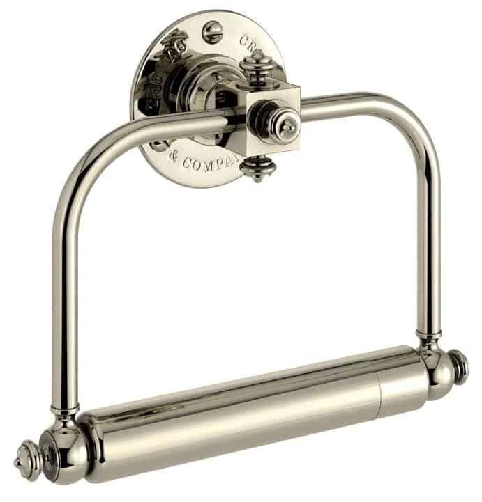 Thomas Crapper Ornate Chrome Toilet Roll Holder