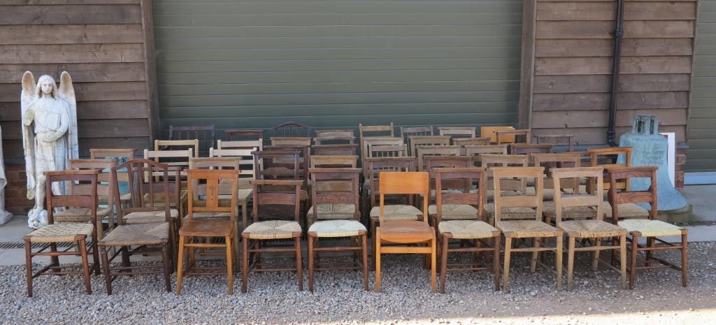 Reclaimed Antique Wooden Chairs - Require Repairs - 7739