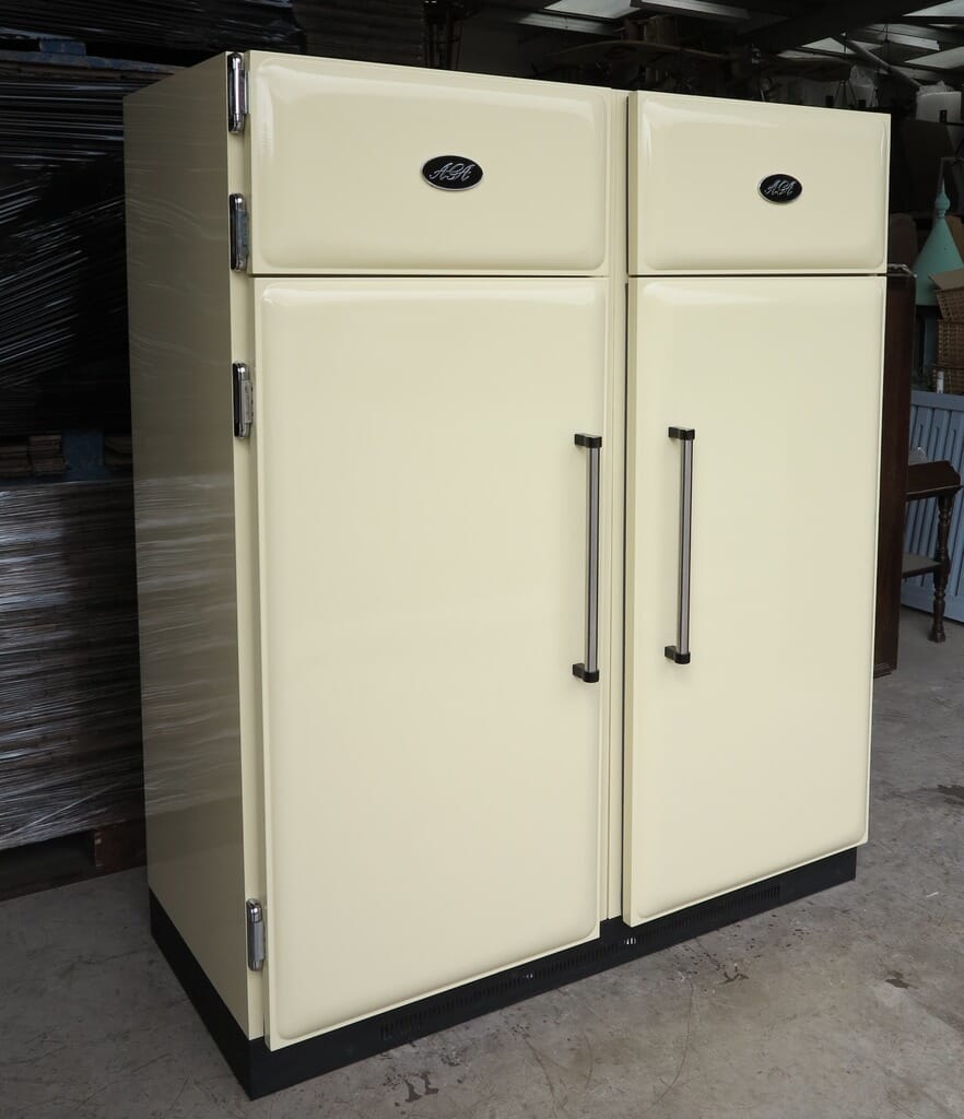 Large cream on sale fridge freezer