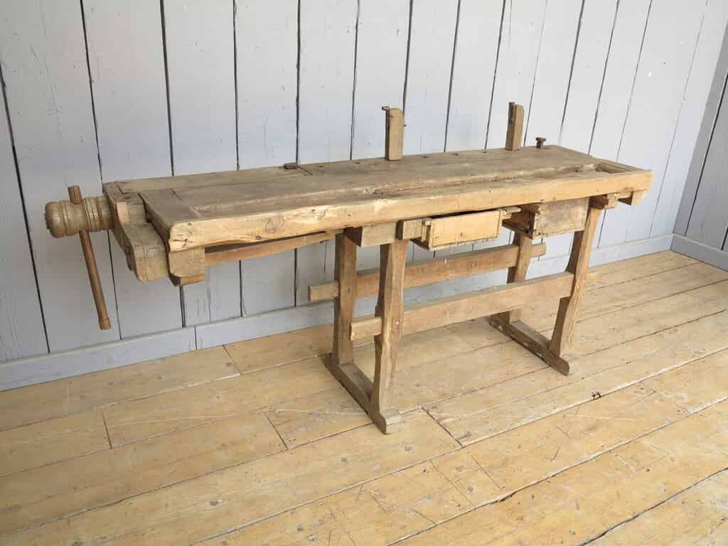 Reclaimed Antique Workbench suitable for a Kitchen Side Table