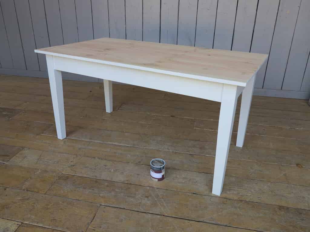Bespoke and Made To Measure Scrub Top Reclaimed Pine Tables for Kitchens 