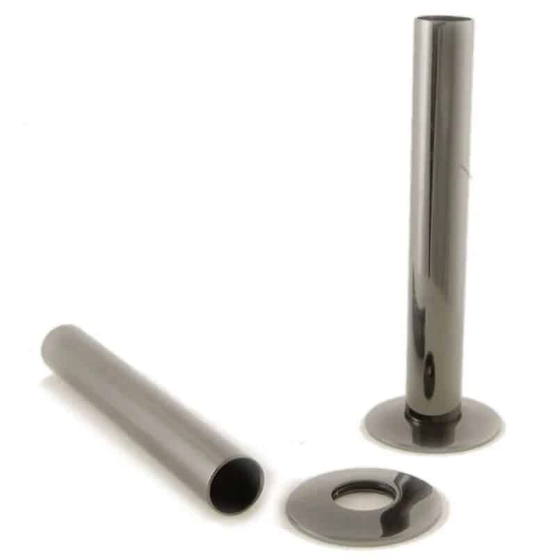 Black Nickel Pipe Sleeving Kit for Cast Iron Radiators