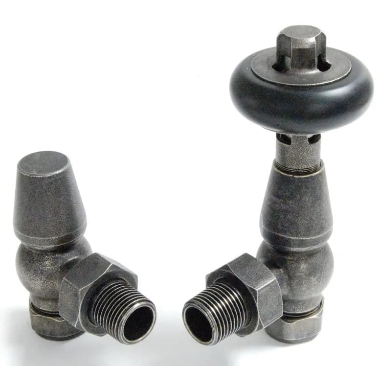 Faringdon Pewter Cast Iron Radiator Valves - Farpew