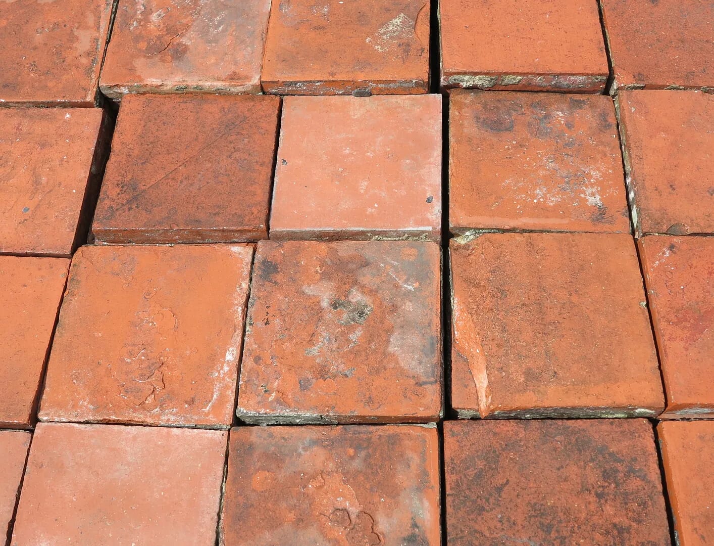 Genuine Reclaimed Terracotta Quarry Floor Tiles - 7954