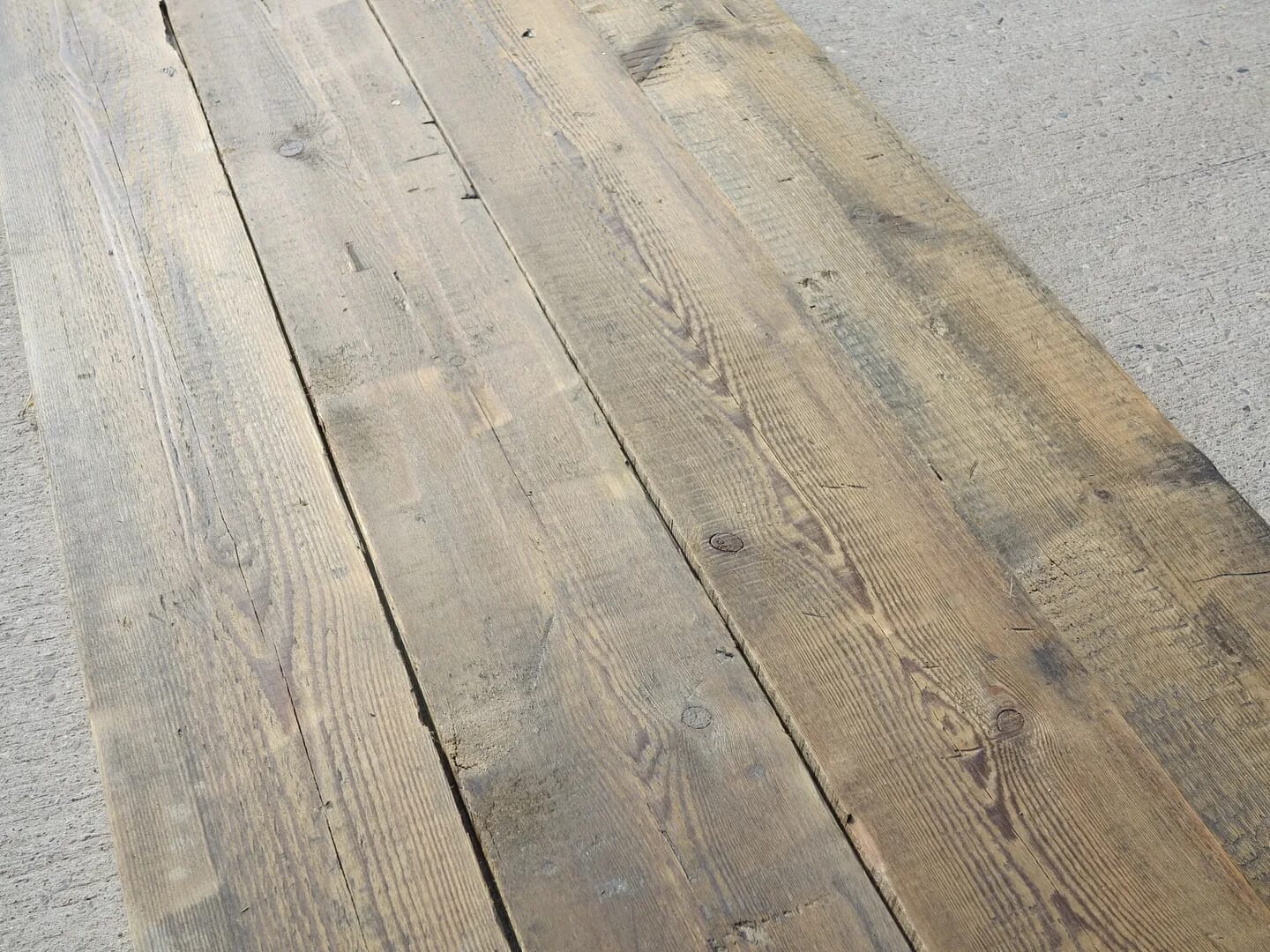 Antique Pine Square Edged Floorboards  - 7949