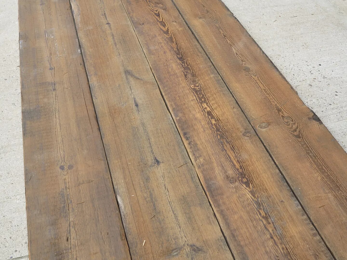 Pine Reclaimed Antique Square Edged Floorboards  - 7948