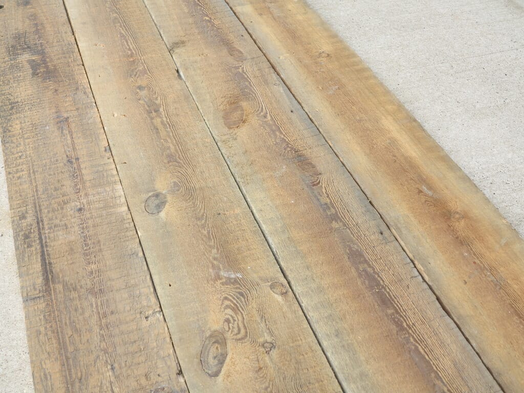 Antique Reclaimed Pine Floorboards Square Edged  - 7950