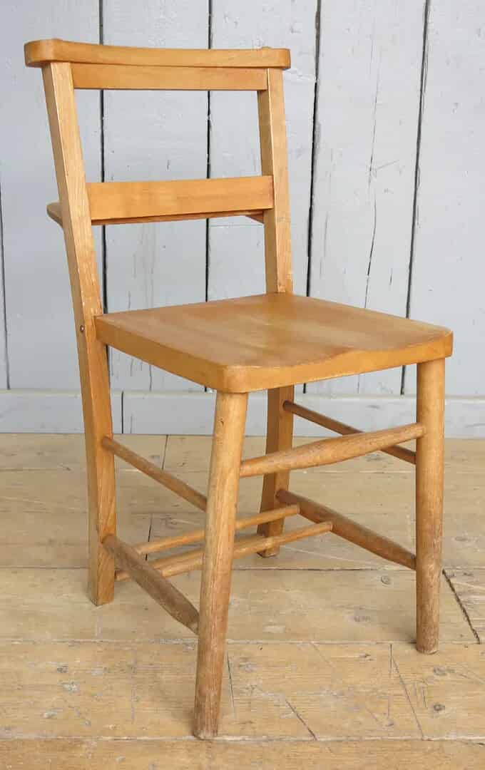 Antique Church Chairs with Book Holders