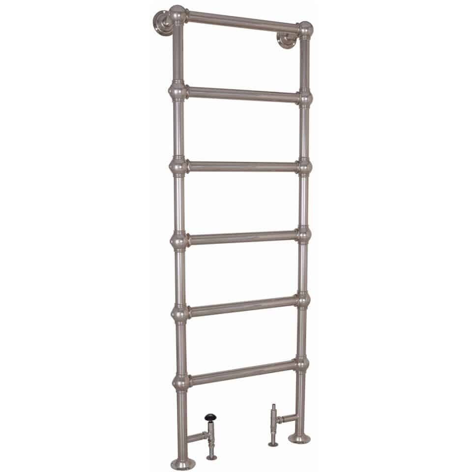 Carron Colossus 6 Bar Nickel Floor Mounted Towel Rail