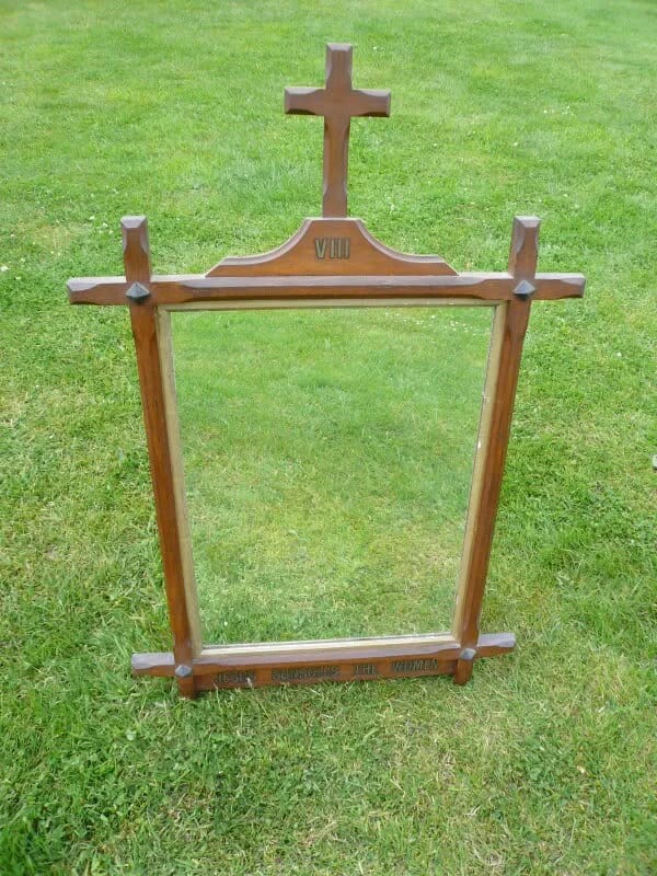 Reclaimed Victorian Oak Station of the Cross - 3365