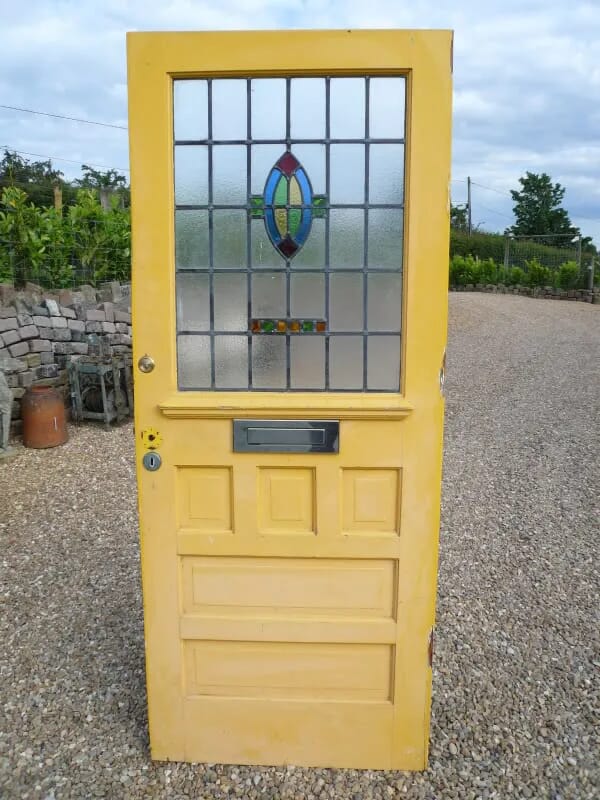Art Deco Stained Glass Front Door - 3417