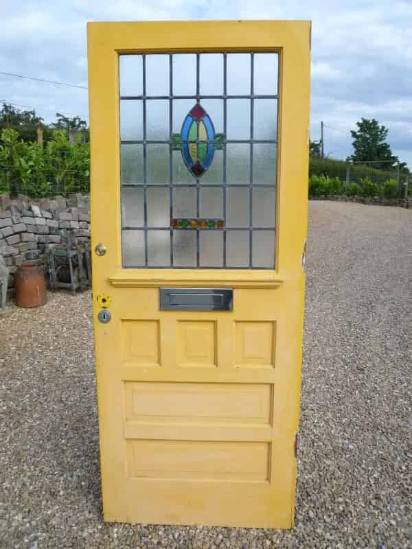 Art Deco Stained Glass Front Door