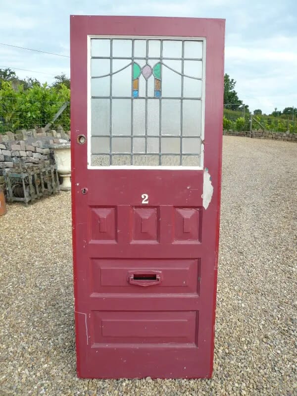Original Stained Glass Front Door - 3419