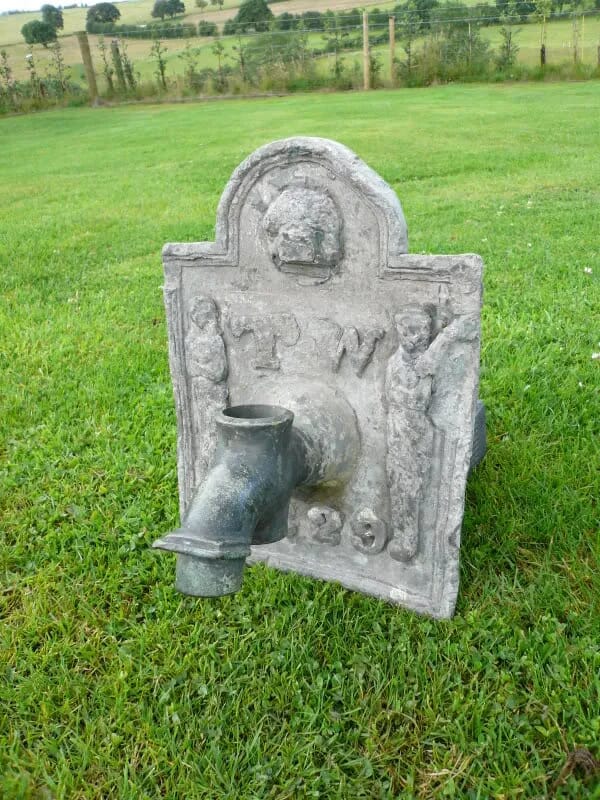 Original Lead Wall Mounted Water Spout - 1829 - 3512